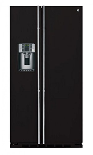 Preisvergleich Produktbild General Electric RCE 24 VFG 8B - Amerikanischer Kühlschrank / Kühlschrank side by side / Kühlschrank in Schwarz Pulverbeschichtet - Freistehender Kühlschrank - Energieklasse A+ - 2 Jahre Garantie