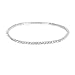 Tinksky Elastic Rhinestone Decorated Women's Girls Metal Anklet Ankle Bracelet Chain (Silver)