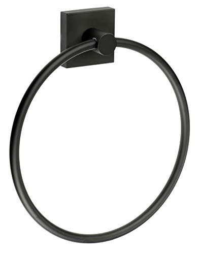 Preisvergleich Produktbild Smedbo House Handtuchring RB344 Schwarz Matt.Inkl.Kleber.Befestigen ohne Bohren