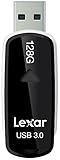 Lexar JumpDrive S37 - Memoria USB 3.0 de 128 GB, Color Negro