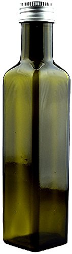 24er Set leere Glasflaschen „Mara Antik“ 250 ml incl. Schraubverschluss und Flaschendiscount-Rezeptbroschüre zum selbst Abfüllen, Flasche, Likörflasche, Schnapsflasche von Flaschendiscount - 4