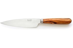 PALLARES Cuchillo Cocina Mango Olivo Acero Inoxidable 13cm SOLSONA