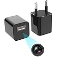 FREDI HD PLUS Non WiFi Mini Hidden Camera Charger | 1080p Full HD Small Hidden Nanny Cam Surveillance Camera | 32GB SD Card Supported | USB Charger Camera for Home and Office Security