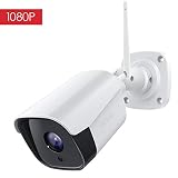 Victure Security IP Outdoor Camera 1080P Weatherproof WiFi Bullet Camera,Wireless Camera System with Night Vision, Two Way Audio, Motion Detection, Compatible with IOS/Android