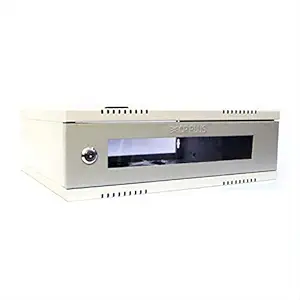 CP PLUS 2 U Rack  DVR Rack/CCTV Rack/NVR Rack/Server Rack + Transparent Glass Door + Wall Mount + Metal Box - Modular (Value Series) - CP-HA-RK4535VM-2U