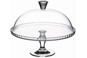 PASABAHCE Patisserie Présentoir à gâteau avec couvercle en verre Diamètre 322 mm