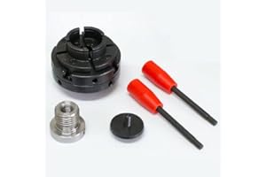 FETCOI 4 Selbstzentrierend 4 Backenfutter M33+M18 100MM Spannfutter Drehbankfutter Backenfutter Drechselbank Drechselmesser Für Drechselmaschinen Holzbearbeitung