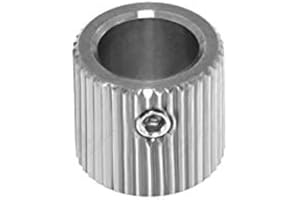 I3D SÉLECTION Pignon/Roue dentée d'entrainement en inox 40 dents pour axe de 5 ou 8mm - Extrudeur imprimante 3D (Axe 8mm)