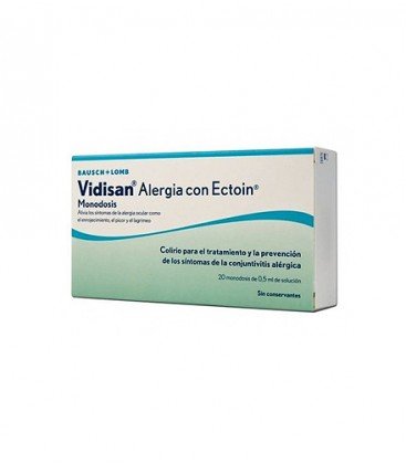 BAUSCH Vidisan alergia ectoin 20 monodosis