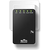 WiFi Router Range Extender Signal Booster Amplifier with Ethernet Port Internal Antenna Network Adapter 802.11b/g/n 2.4GHz Router/Repeater/Access Point mode with WPS (300Mbps)