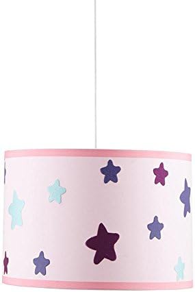Cotton Embroidered Chandelier Multicolored Stars Aisle Ceiling Lighting Pendant Lamp Balcony Light