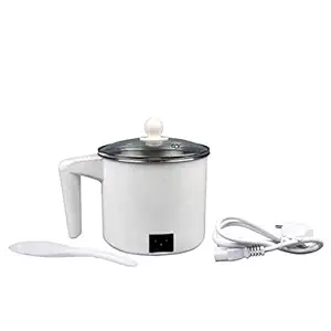 EUROLINE 1L Cooker Pot with Lid and Handle, White