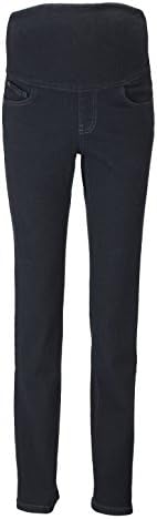 Mama Jeanius maternity jeans: Denim band, Dark denim, Straight, UK sizes 8 - 16, petite/regular/ long leg