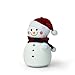 Produktbild Jiahe USB-Schneemann-Silikon-Nachtlicht, buntes Musik-LED-Baby-Nachtlicht für Kinder, eingebaute batteriebetriebene Batterie für 20 Stunden,Danny