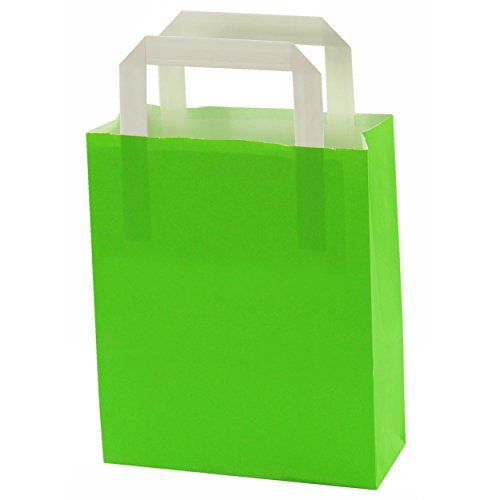 Papiertragetaschen mit Papiergriff 36 Stück ✓ Tüten-Set in den Farben: 6x gelb | 6x blau | 6x orange | 6x pink | 6x lila | 4x grün ✓ Papiertüten ca. 18x22x8 cm ✓ Papiertaschen aus Kraftpapier mit weißen Papiergriff ✓ Innenseite der Kraftpapiertüten ist weiß ✓ Geschenkstüten unbemalt / unbedruckt ✓ Papiertragetaschen ideal zum Verpacken von Geschenken ✓ Papiertragetüten ideal zum basteln / bemalen/ selbst gestalten ✓ tolle Qualität |trendmarkt24 – 231980 - 2