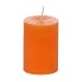 Produktbild durchgefärbte Stumpenkerzen Landhaus-Kerzen - Ø58mm/Ø68mm, Farbe:Orange, Kerzengröße:120 mm x 58 mm