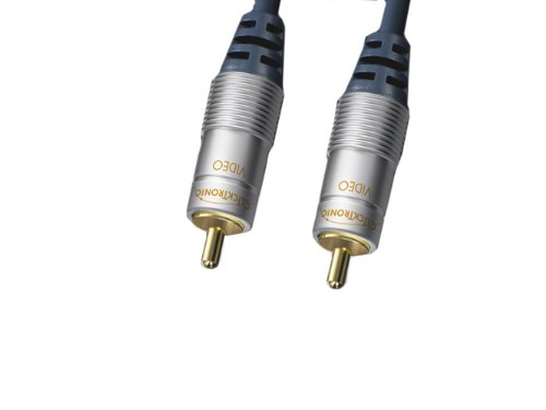 Clicktronic HC 30-2000 Cinch Video Kabel (75 Ohm, vergoldete Kontakte) 20 m