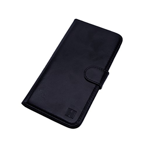 32nd   Funda Flip Carcasa de Piel Tipo Billetera para HTC Desire 825 con Tapa y Cierre Magn  tico y Tarjetero - Negro