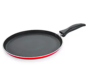 HOMEST Non Stick Heavy Duty Dosa Single Handle Tawa/Roti Tawa/Chapati Tawa/ Paratha Tawa 270 mm, Red