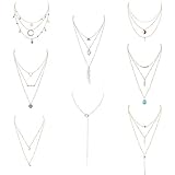 【DIY Choker Halskette Set】 Jede einfache Samttasche hat 8 verschiedene Arten von Halsketten, die mit Ihrer unterschiedlichen Kleidung kombiniert werden können. Jede Halskette hat eine 5 cm (2 