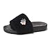 Produktbild Damen Schuhe, Malloom Damen Damen Slip on Sliders Fluffy Kunstpelz Flache Hausschuhe Flip Flop Sandalen Grau, Schwarz, Rosa, Weiß Größe: 35-41
