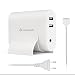 Produktbild Salcar 60W Slim Ladegerät Netzteil f. Apple Mag Safe 2 mit T Form, Mac Book Pro Charger Magnetisch ersetzt A1398 A1425 A1435 A1466 A1502 passt Modelle z.B. MD212ZP/A MD213ZP/A MD565CH/A ME662CH/A ME662ZP/A ME866CH/A ME864 ME865 MB985 Plus Extra 2 X USB 5V 1A 2A f. Smart Handys, IPAD, Iphone (Weiß)