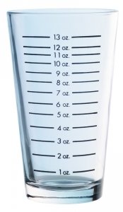 MIXIN GLASS GRADUATO 13 oz