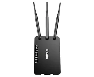 D-Link 3+1 Antenna AC750 Dual Band Wireless Router Wi Fi Voice Control Compatible with Alexa Google Assistant, Dual Band Gaming Internet Network Router (DIR-806IN)