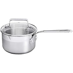 Jamie Oliver Casserole 20 cm / 3,4L / Conçue pour tous les types de plaques de cuisson/Fabriqué à base d'acier inoxydable/Lavable au lave-vaisselle.