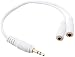 SeCro™ Single 3.5mm Male to Dual 3.5mm Female Y Splitter Audio Auxillary Cable for Headphone and Speakers (Buy Original SeCro Brand from only Backbencer