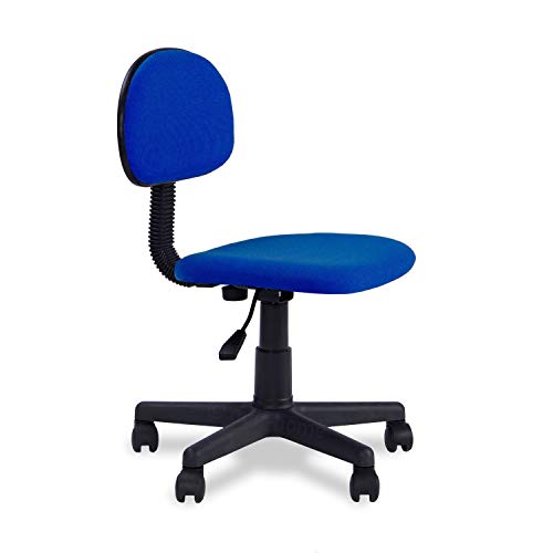 Wellindal silla giratoria de escritorio juvenil modelo lucky azul