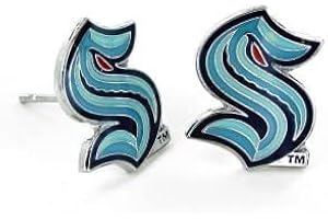 Aminco NHL Seattle Kraken Logo Post Earrings
