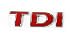 Produktbild Volkswagen Schriftzug - TDI neu original rot 7E0 853 675 K