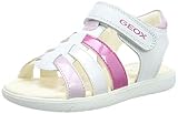Zapatos Geox B Sandal Alul Girl A, Sandalias para Niñas, White/Pink C0406, 22 EU