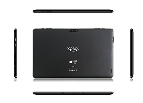 XORO Pad Convertible Notebook  Black  -  Intel Atom z520  1 3 GHz  2 GB RAM  32 GB HDD  Windows 10 