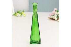 Young21 Couleur Clair Mini Vase en Verre Zakkz Fleur Bouteille Ornements en Verre Fleur Arranger Décor À La Maison - Vert
