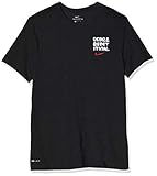 Tecnología Dri-FIT Nike M NK Dry tee DFC Reps Camiseta, Hombre, Negro (Black/White), L