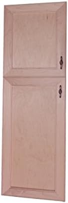 Wood Cabinets Direct MAX-BCH-256-2DRP-22/34 Maxwell Bch Recessed in the Wall Frameless 22/34 Pantry Medicine Cabinet, 56"