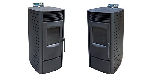 Nemaxx P6 / P9 / P12 Pelletofen Pelletkamin Pelletkaminofen Kaminofen Heizofen Pellet Ofen Kamin Pelletheizung Heizung, Modell:P9 Pelletofen