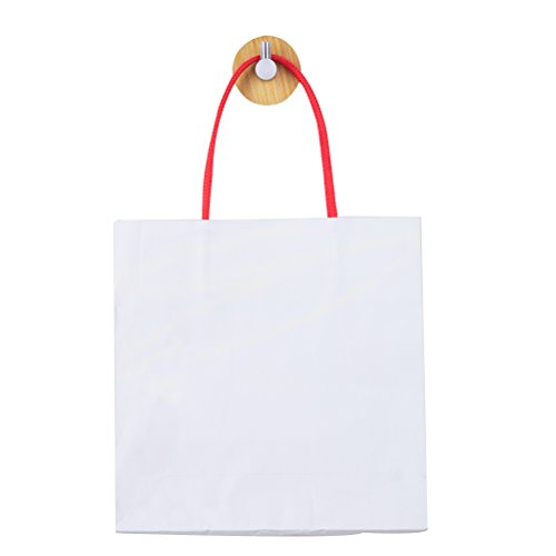 Klebehaken 8/Pack Bambus Mantel Handtuch Haken Kleiderbügel Edelstahl - 5