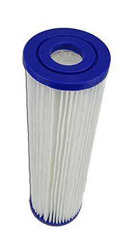 GPV10M1FF. Vorfilter für Hauswasserwerk, Garten Pumpen. 10 Zoll Wasserfilter. Anschlussgewinde 1Zoll (ca.30,93mm). Filtereinsatz 10″. Schmutzfilter Sandfilter, 6000 l/h Pumpenvorfilter, Länge 320mm, NEUHEIT: Doppel O-Ring Dichtung. - 4