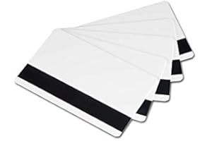 akrocard Pack 250 Tarjeta PVC Blanca + Banda magnética HICO, ISO CR80, 760micras