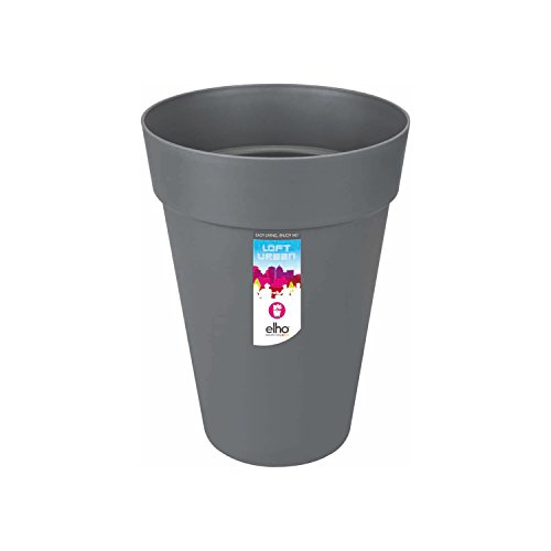 elho Loft Urban Rund Hoch Pflanzkübel 42cm - Anthrazit