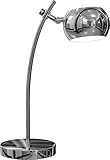 Material: Metall chromfarbig Miro Ranex Designer Tischleuchte, metall chromfarbig 6000.483
