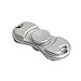 Produktbild Hand Fidget Spinner - Bunt Aluminium Fidget Spielzeug Toys Finger Hand Toy Für Stress und Angst Relief - EDC Büro Spielzeug für Kinder & Erwachsene Hand Tötung Zeit (Silber)