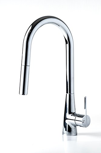 AWA - FLEAKER - Küchenarmatur - Spültischarmatur mit Geschirrbrause – Chrom