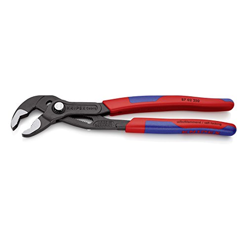 KNIPEX 87 02 250 Cobra, Hochleistungs-Wasserpumpenzange mit Schnelleinstellung und schlanken Mehrkomponenten-Griffhüllen, 250 mm - 2