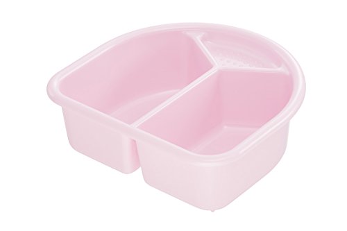 Rotho Babydesign 20006 0209 Top - Palangana con 2 compartimentos, color rosa perlado