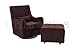The NEW Hush Hush 360 Swivel Glider/Rocking Nursing Chair (in Brown) - The Modern Glider that combines simple lines with exceptional comfort
