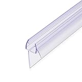 Características: La tira de 80CM de largo es adecuada para cabinas de ducha con puertas de vidrio con un grosor de 8MM. El ángulo de la aleta es de 45°. La altura del perfil es de 10MM y la de la aleta de 9MM.